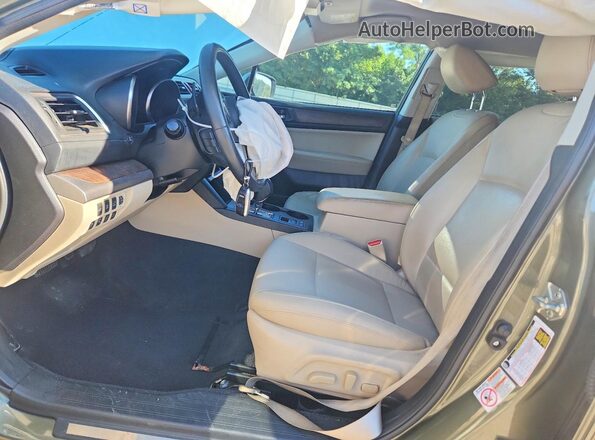 4S4BSANC4H3276263 2017 SUBARU OUTBACK Зеленый Вид салона спереди