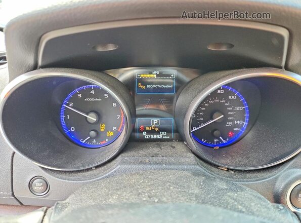 4S4BSANC4J3228686 2018 SUBARU OUTBACK Green Vista del cuadro de instrumentos