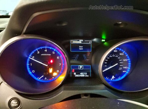 4S4BSANC4J3280237 2018 SUBARU OUTBACK Blue Widok zestawu wskaźników
