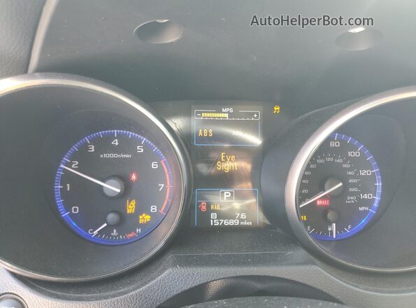 4S4BSANC4K3269448 2019 SUBARU OUTBACK White Вид щитка приладів