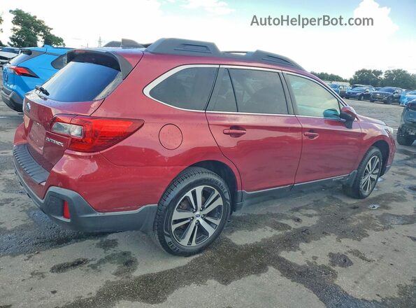 4S4BSANC4K3320558 2019 SUBARU OUTBACK Burgundy Задня права чверть
