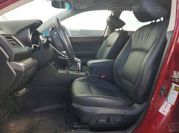 4S4BSANC4K3320558 2019 SUBARU OUTBACK Burgundy Вид салону спереду