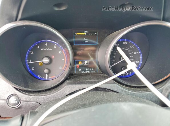 4S4BSANC5H3296540 2017 SUBARU OUTBACK Blue Instrument cluster view