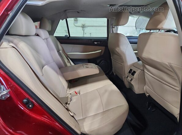 4S4BSANC5J3205935 2018 SUBARU OUTBACK Red Widok wnętrza z tyłu