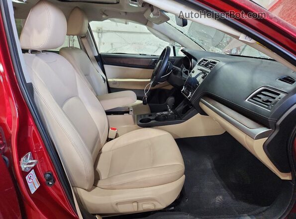4S4BSANC5J3205935 2018 SUBARU OUTBACK Red Widok wnętrza z przodu