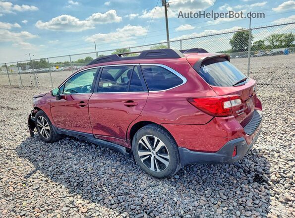 4S4BSANC5J3385482 2018 SUBARU OUTBACK Maroon Հետևի ձախ