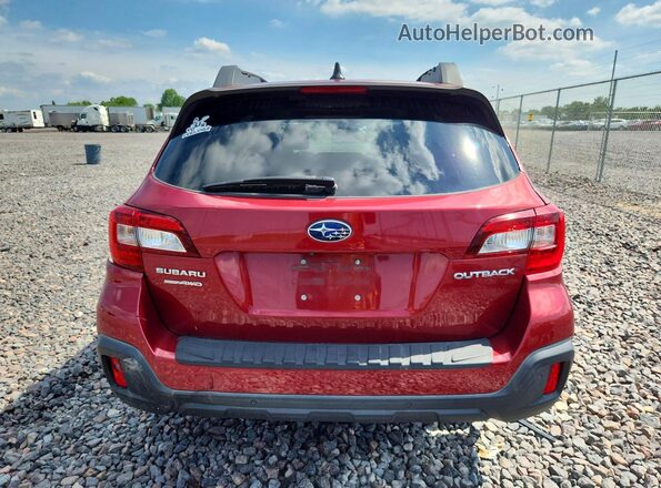 4S4BSANC5J3385482 2018 SUBARU OUTBACK Maroon Հետևի տեսք