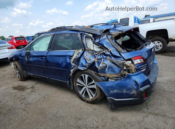 4S4BSANC5K3369896 2019 SUBARU OUTBACK Blue Rear left