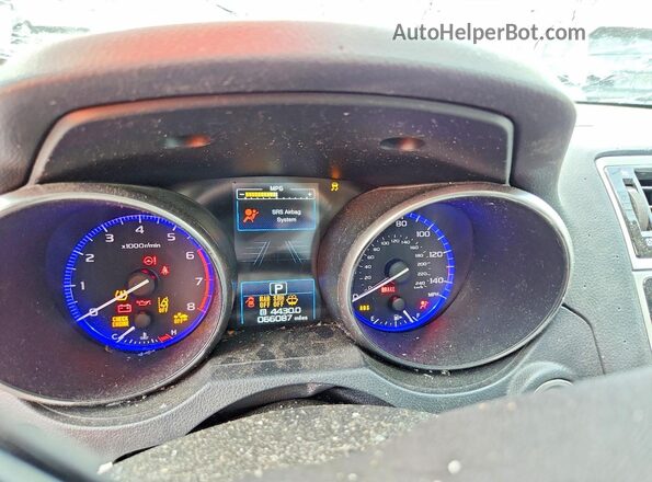 4S4BSANC5K3369896 2019 SUBARU OUTBACK Blue Instrument cluster view