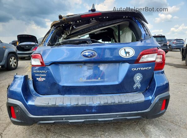 4S4BSANC5K3369896 2019 SUBARU OUTBACK Blue Rear view