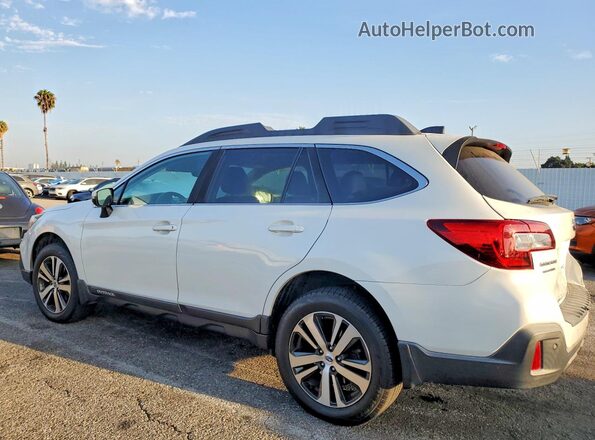 4S4BSANC5K3385645 2019 SUBARU OUTBACK White Trasero izquierdo