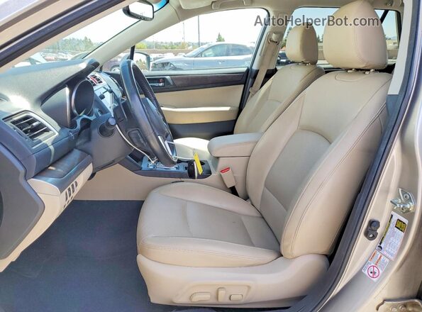 4S4BSANC6G3323226 2016 SUBARU OUTBACK Beige Vista interior delantera