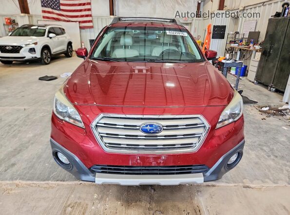 4S4BSANC6G3354475 2016 SUBARU OUTBACK Red Вид спереду