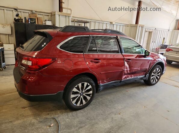 4S4BSANC6G3354475 2016 SUBARU OUTBACK Red Задня права чверть
