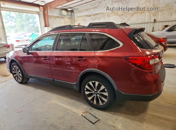 4S4BSANC6G3354475 2016 SUBARU OUTBACK Red Задня ліва чверть
