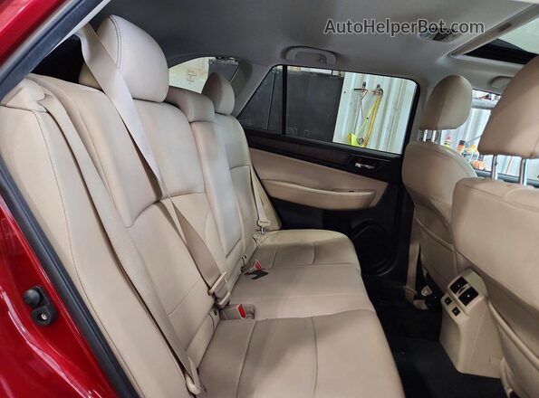 4S4BSANC6G3354475 2016 SUBARU OUTBACK Red Вид задніх сидінь