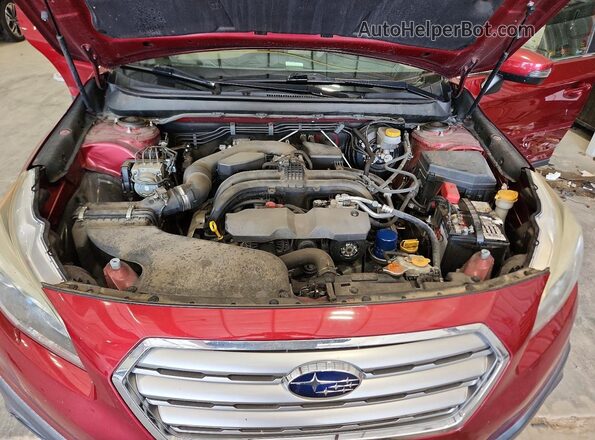 4S4BSANC6G3354475 2016 SUBARU OUTBACK Red Вид задньої частини салону
