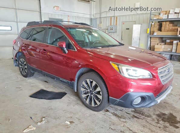 4S4BSANC6H3205128 2017 SUBARU OUTBACK Темно-бордовый Передняя правая четверть