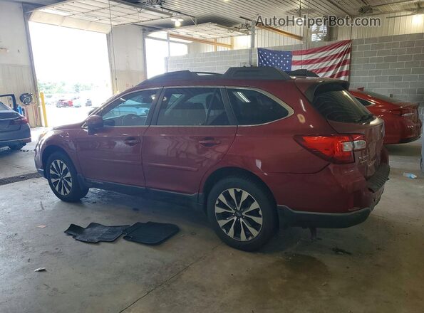 4S4BSANC6H3205128 2017 SUBARU OUTBACK Темно-бордовый Задняя левая четверть