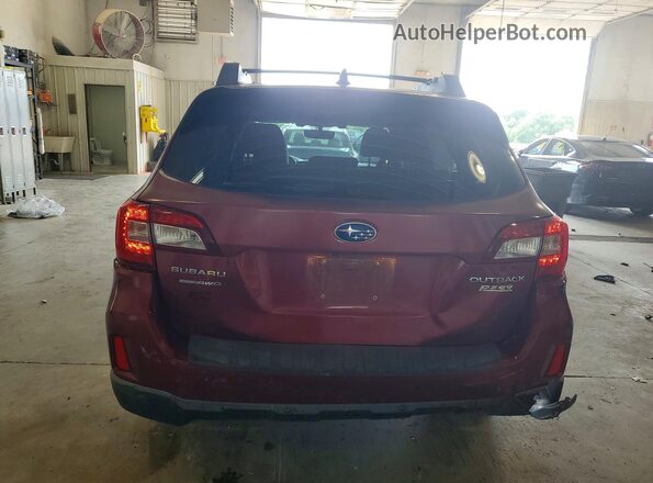 4S4BSANC6H3205128 2017 SUBARU OUTBACK Темно-бордовый Вид сзади