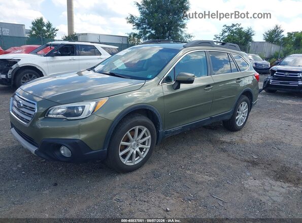 4S4BSANC6H3222947 2017 SUBARU OUTBACK Green წინა მარცხენა ხედი სამი მეოთხედიდან