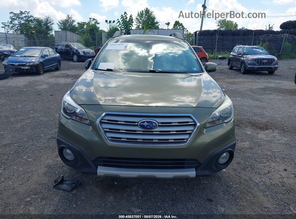 4S4BSANC6H3222947 2017 SUBARU OUTBACK Green წინა პანელის ხედი