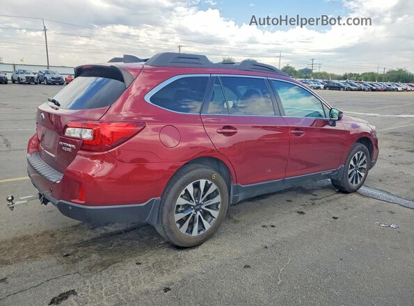 4S4BSANC6H3312759 2017 SUBARU OUTBACK Red Rear right