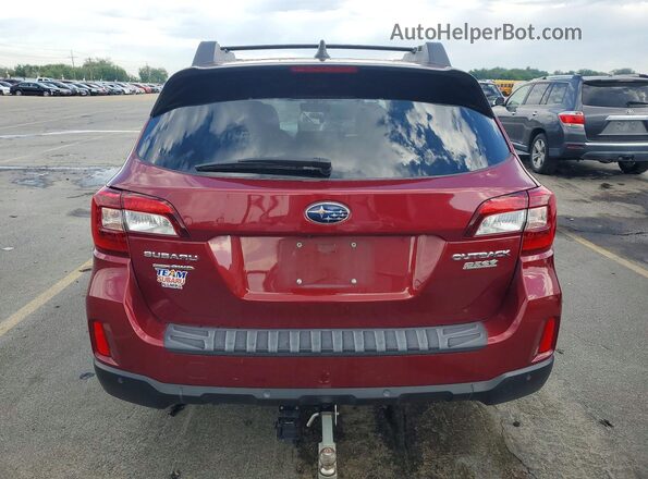 4S4BSANC6H3312759 2017 SUBARU OUTBACK Red Rear view