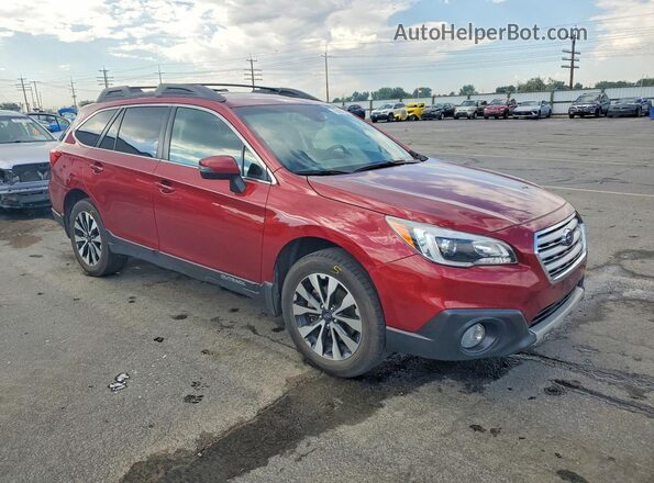 4S4BSANC6H3312759 2017 SUBARU OUTBACK Red Front right