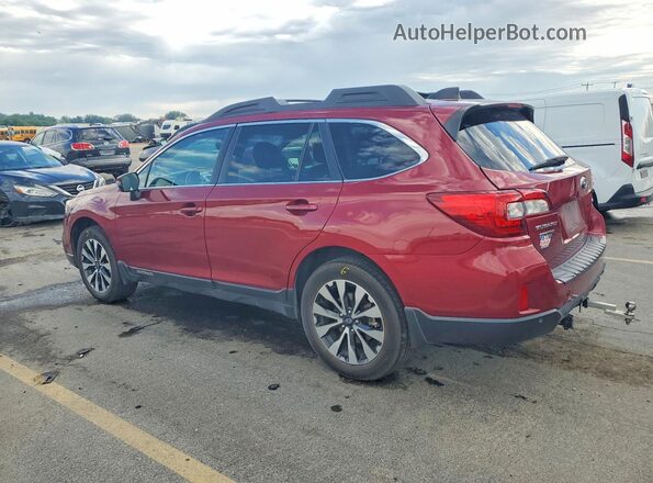 4S4BSANC6H3312759 2017 SUBARU OUTBACK Red Rear left