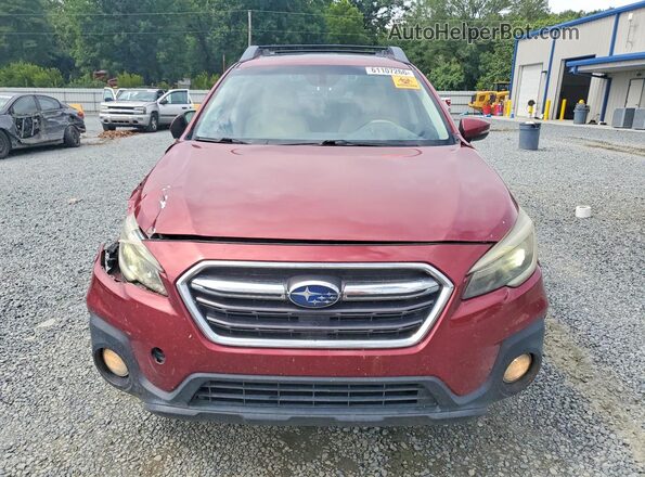 4S4BSANC6J3210108 2018 SUBARU OUTBACK Burgundy Դիմացի տեսք