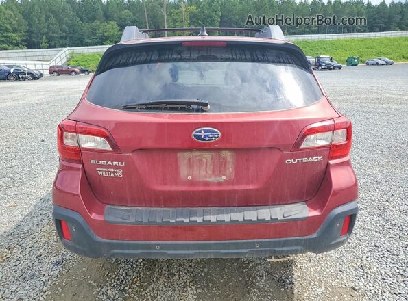 4S4BSANC6J3210108 2018 SUBARU OUTBACK Burgundy Հետևի տեսք
