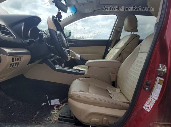 4S4BSANC6J3210108 2018 SUBARU OUTBACK Burgundy Սալոնի դիմացի տեսք