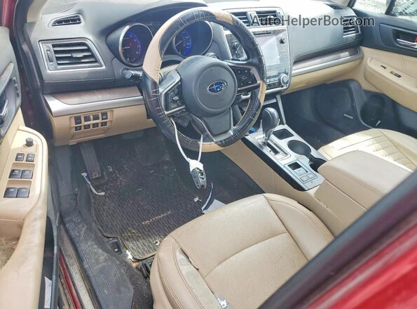 4S4BSANC6J3210108 2018 SUBARU OUTBACK Burgundy Առջևի վահանակի տեսք