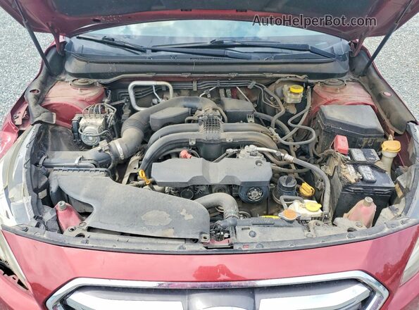4S4BSANC6J3210108 2018 SUBARU OUTBACK Burgundy Շարժիչի բաժամունքի տեսք