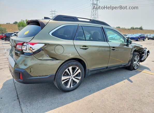 4S4BSANC6K3360186 2019 SUBARU OUTBACK Green Trasero derecho