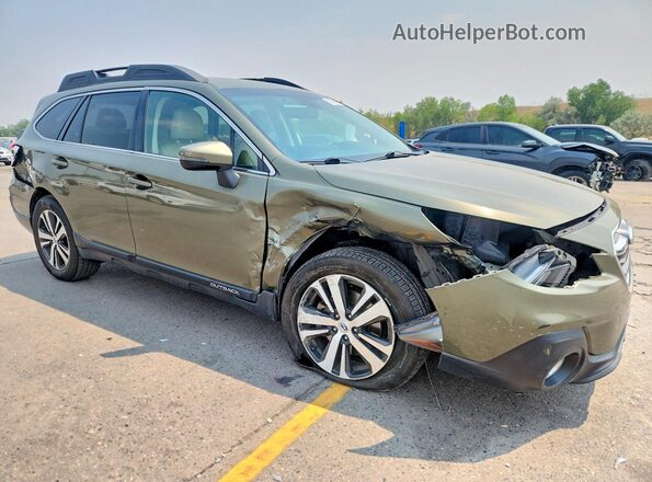 4S4BSANC6K3360186 2019 SUBARU OUTBACK Green Delantero derecho