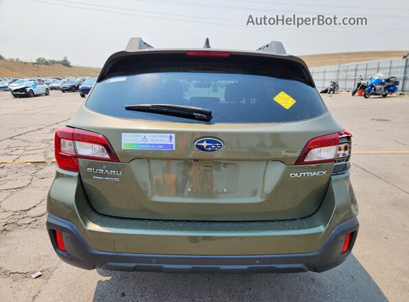 4S4BSANC6K3360186 2019 SUBARU OUTBACK Green Vista trasera