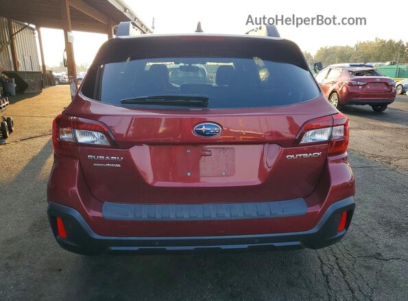 4S4BSANC6K3389638 2019 SUBARU OUTBACK Темно-бордовый Вид сзади