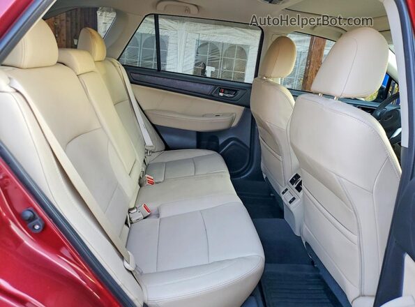 4S4BSANC6K3389638 2019 SUBARU OUTBACK Темно-бордовый Вид задних сидений