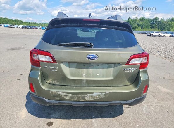 4S4BSANC7G3328905 2016 SUBARU OUTBACK Green Вид ззаду