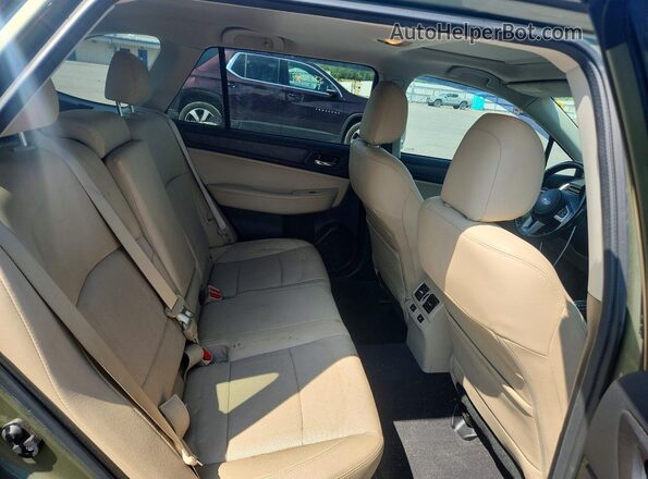 4S4BSANC7G3328905 2016 SUBARU OUTBACK Green Вид задніх сидінь