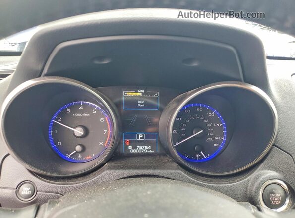 4S4BSANC7H3216056 2017 SUBARU OUTBACK Blue Widok zestawu wskaźników
