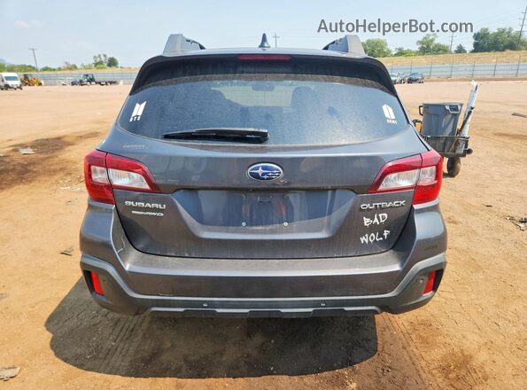 4S4BSANC7K3360312 2019 SUBARU OUTBACK Gray უკანა ხედი