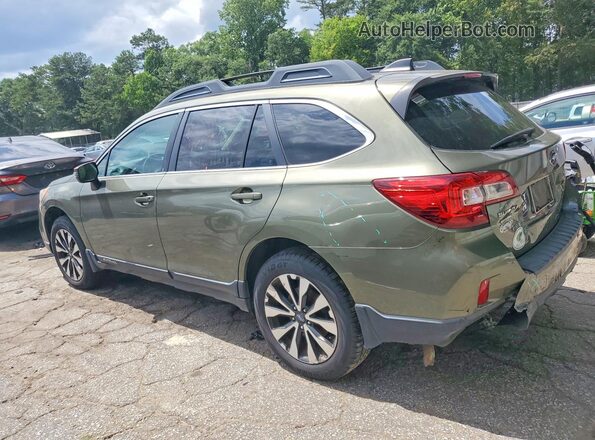 4S4BSANC8G3356115 2016 SUBARU OUTBACK Green Rear left