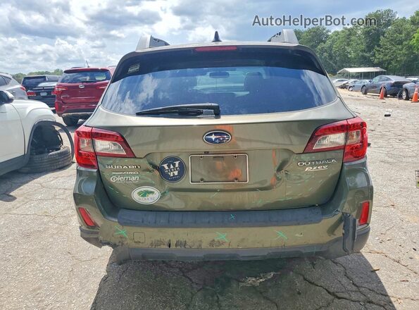 4S4BSANC8G3356115 2016 SUBARU OUTBACK Green Rear view