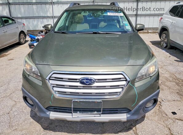 4S4BSANC8G3356115 2016 SUBARU OUTBACK Green Front view