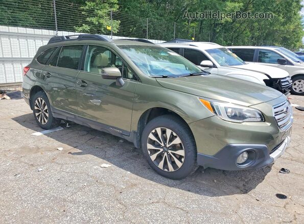 4S4BSANC8G3356115 2016 SUBARU OUTBACK Green Front right