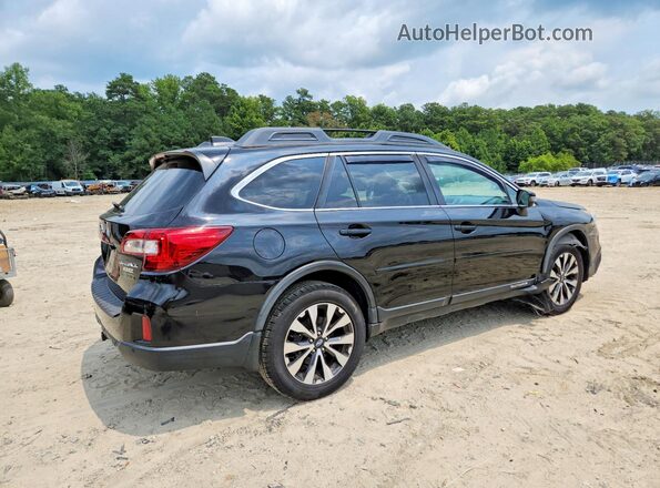 4S4BSANC8H3300810 2017 SUBARU OUTBACK Черный Задняя правая четверть