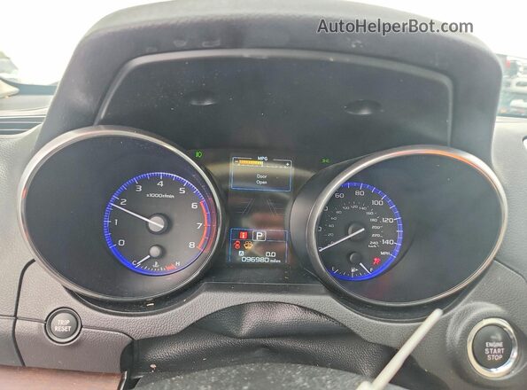 4S4BSANC8H3326582 2017 SUBARU OUTBACK White Սարքավորումների վահանակի տեսք